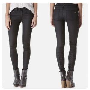 Rag & bone Devi lace up detail skinny jeans